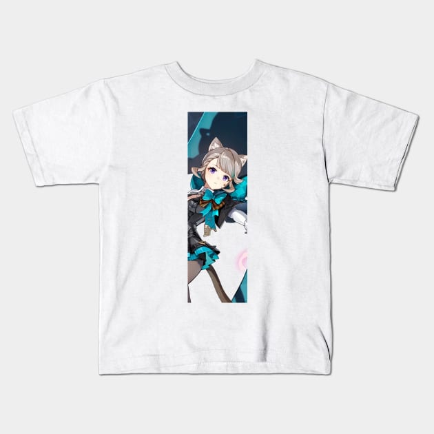 Lynette Genshin Kids T-Shirt by kazatodoesart